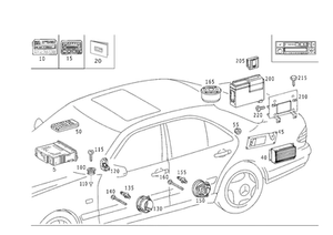 Genuine Mercedes-Benz Speaker 210-820-70-02 - Picture 1 of 1