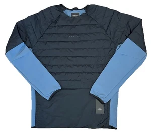 Oakley Mens Crewneck Quilted Utility  Jacket Navy Small Lightweight NWT - Picture 1 of 10