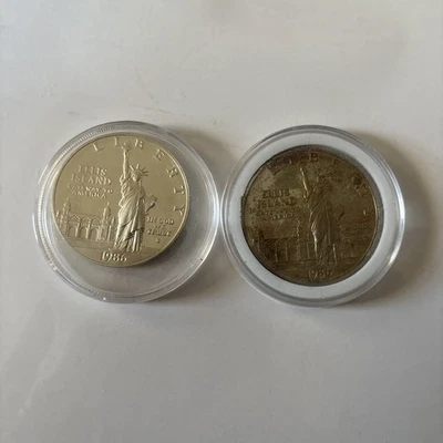 1986-S Statue of Liberty Proof Silver Dollar US Mint Commemorative $1 Lot Of Two - Image 1 of 4