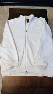 $90...Adidas ONE size 2XL Oversized Fleece Track Jacket Cloud White. HN9271 - Picture 1 of 4