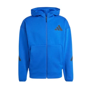 Adidas Z.N.E. Full-Zip Hooded Men's Track Top Jacket Team Royal Blue Size L - Picture 1 of 11