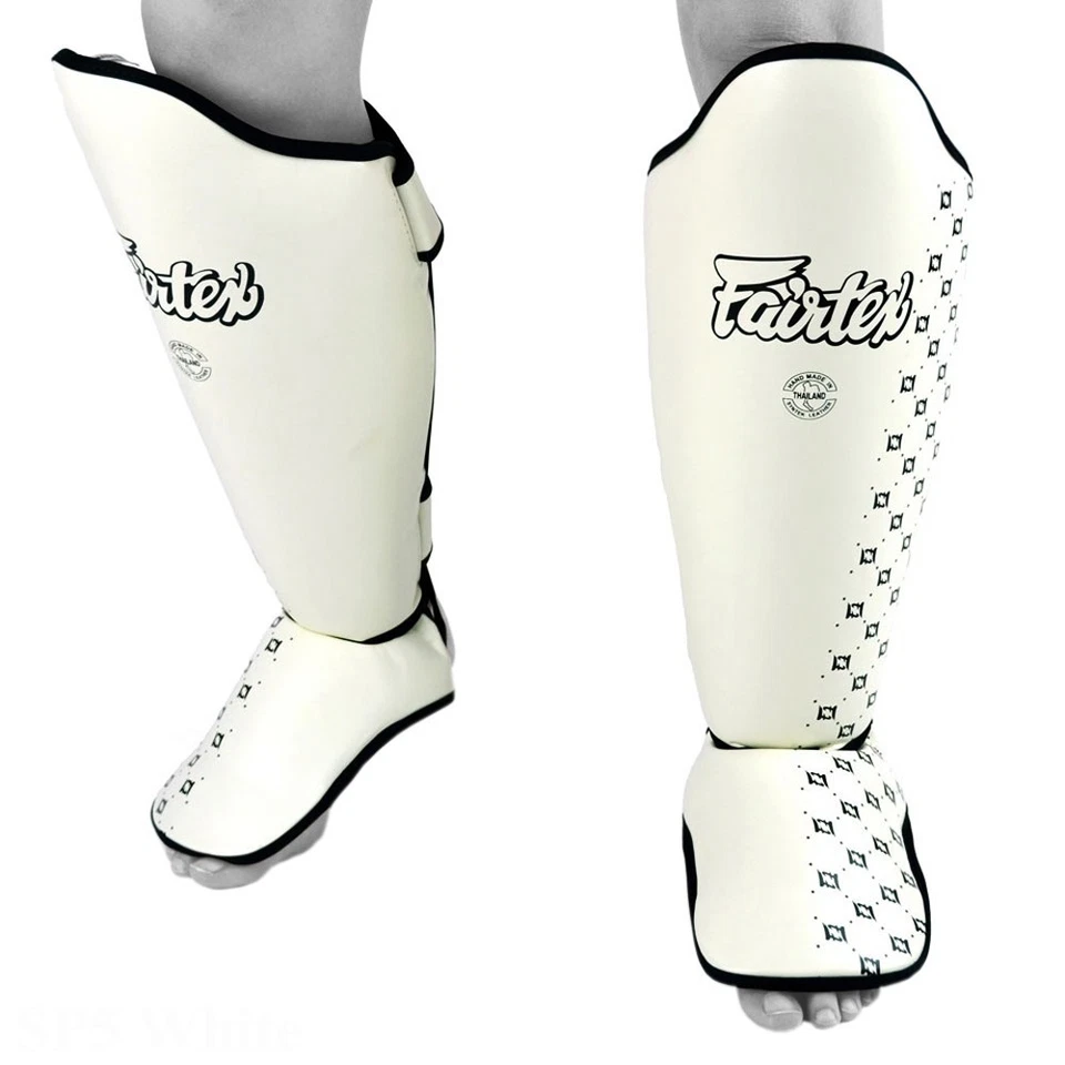 Espinilleras Fairtex SP5 blancas Muay Thai Boxeo MMA Kickboxing Envío gratuito Foto 1 de 4