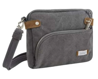 Travelon Heritage Pewter Anti-Theft Bag Crossbody New Secure Bag For Travel - Image 1 of 4