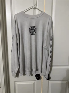 VINTAGE West Coast Choppers Hemd Herren L Jesse James Langarm Biker 90er - Bild 1 von 4