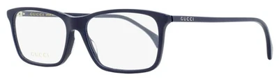 Gucci Lightweight Acetate Eyeglasses GG0553O 007 Dark Blue 56mm - Image 1 of 3