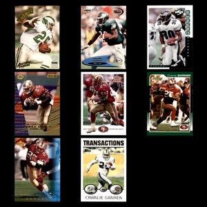 Lote de 8 tarjetas de fútbol americano Charlie Garner 1994 llenas de acción segunda ronda draft pick set - Imagen 1 de 10