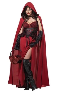 CAPERUCITA ROJA OSCURA DISFRAZ DE FANTASÍA PARA MUJERES ADULTAS DISFRAZ DE HALLOWEEN - Imagen 1 de 2