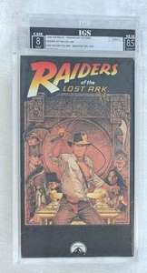 IGS 8 NM/8.5 MT 1989 VHS Raiders of the Lost Ark New Sealed Graded UPC 1376 - Imagen 1 de 8