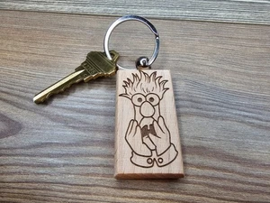 Llavero "Beaker" grabado con láser **Ambos lados grabados** - Imagen 1 de 5