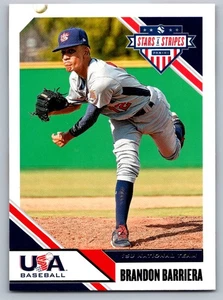 2020 Panini USA Stars & Stripes 59 Brandon Barriera USA Baseball Card - Foto 1 di 2