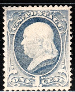 #206 US 1 CENT GRAUBLAU FRANKLIN - NEUWERTIG - N/H - GUT - SEHR GUTER ZUSTAND - Bild 1 von 1