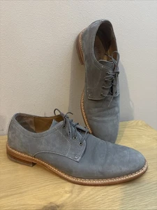 Zapatos de vestir Johnston & Murphy J&M 1850 gris Oxford para hombre chambliss 11M - Imagen 1 de 6