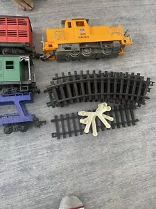 New-Ray 1999 Battery Operated Train With Some Tracks For Parts Not Tested - Picture 1 of 8