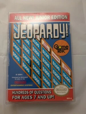 Jeopardy -- Junior Edition (Nintendo Entertainment System, 1989) Game & Box - Image 1 of 4