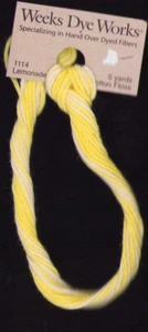 Weeks Dye Works handgefärbte Zahnseide 1114 LIMONADE 5 Meter Kreuzstich Nadelspitze - Bild 1 von 2