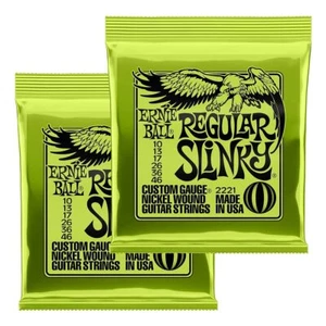 Cuerdas para guitarra eléctrica ERNIE BALL REGULAR SLINKY #2221 2 juegos - Imagen 1 de 1