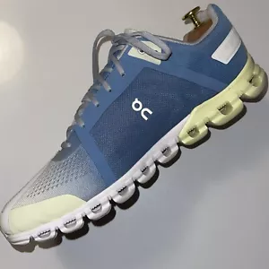 On Men’s Cloudflow White Blue Running Shoes Sneakers Size 11.5 - Picture 1 of 17