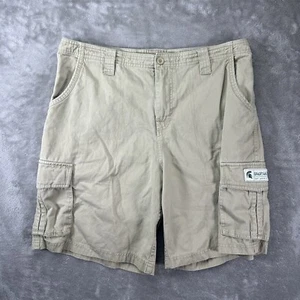 Michigan State Spartans MSU Large 36-38 Cargo Shorts Mens Knights Apparel Rare - Picture 1 of 6