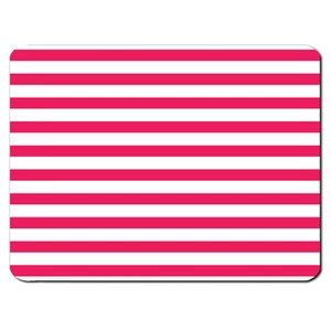 Pink/Weiß Streifen Muster Liebe Girly Süß PC Computer Mauspad Matte Pad Gift - Bild 1 von 1