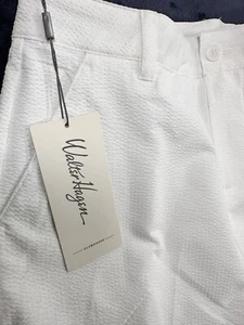 New Lady Hagen Golf Shorts Womens Size 4 White Seersucker 5” Clubhouse NWT - Picture 1 of 5