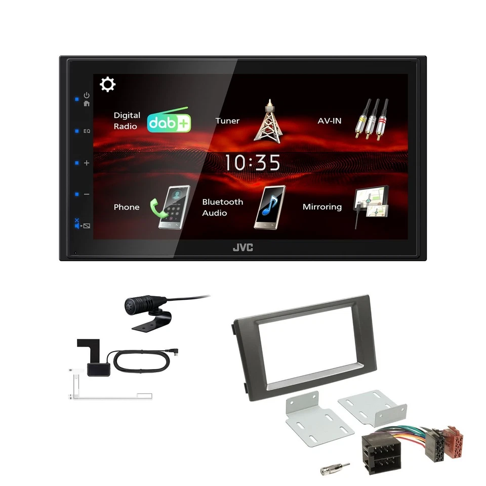 JVC Bluetooth 2DIN DAB+ Autoradio für Iveco Daily IV und V 2006-2014 - Bild 1 von 4