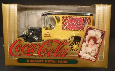 NOS 1993 ERTL Coca-Cola Die Cast Metal Bank#0463 Chevrolet Chevy Delivery Truck  - Image 1 of 4