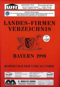 Landes Firmen Verzeichnis Bayern 1998,Adressbuch,Branchenbuch,Bauder Verlag,neuw - Bild 1 von 7