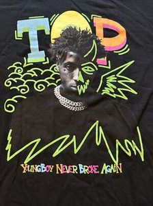 YoungBoy Never Broke Again Black Tee T-Shirt Size Men's XL NEW YOUNG BOY - Picture 1 of 2