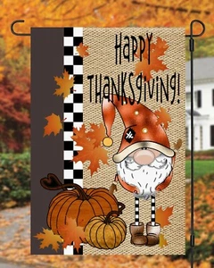 Happy Thanksgiving Gartenfahne ** doppelseitig Top Qualität - Bild 1 von 1