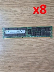 Lot Of x8 M393B2G70BH0-YH9 Samsung 16GB PC3L-10600R DDR3-1333MHz ECC 2Rx4 Memory - Picture 1 of 4