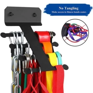 Multi-Purpose Gym Equipment Storage Rack Resistance Bands Storage Hanger Barbell - Picture 1 of 13