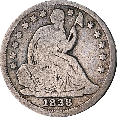 1838-P Seated Liberty Half Dime Great Deals From The Executive Coin Company Cover