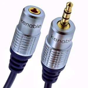1.8m Pure OFC HQ 3.5mm Jack to Stereo Jack Socket Headphone Extension Cable 6ft - Picture 1 of 5
