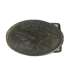 Roadrunner Bird Southwestern Belt Buckle Copper Tone Ceder Ridge Run B&H Buckles - Picture 1 of 11