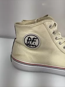 PF Flyers Center Hi Canvas Safari Beige Sneakers Sz 9 Men Sz 10.5 Women - Picture 1 of 8