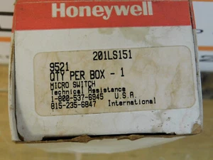 Honeywell 201LS151 Micro Switch Sensing Control NEW CSQ - Picture 1 of 4