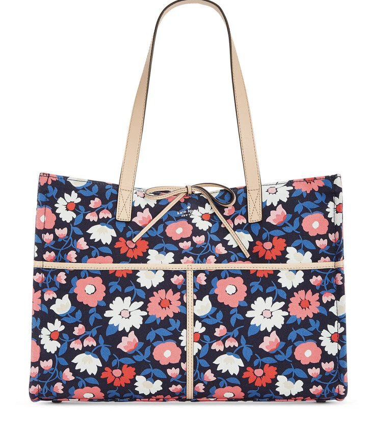 Kate Spade Haring Lane Corinne Pxru7799 Black Multi Floral Red Green Bag