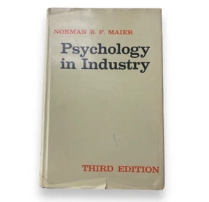 Psychology In Industry Norman R. F. Maier 3rd Edition Vintage 1965 HC Book - Picture 1 of 6