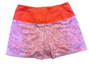 Adidas ClimaCool Golf Tennis Pull On Skort Medium NWT Coral Purple Mixed Print - Picture 1 of 4