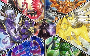 KNIGHTMARE SET MERMAID, PHOENIX, CERBERUS, IBLEE ,GRYPHON , UNICORN MP19 YUGIOH! - Picture 1 of 1