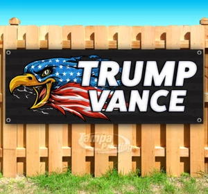 TRUMP VANCE 2024 MAGA FJB Banner Flag Sign Vinyl SB00050 - Picture 1 of 8