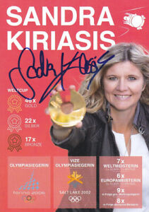 Sandra KIRIASIS - Deutschland, Gold Olympia 2006 Bob, Original-Autogramm!