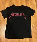 Metallica Tour Band Women's Graphic Tee Size Small Black with Maroon Logo