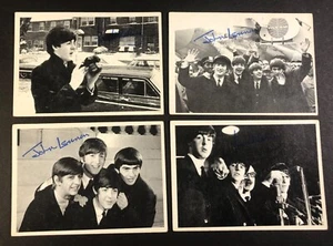 1964 Topps Beatles Trading Cards B&W Series 2 #74, 75, 77 & 78 FREE SHIPPING - Picture 1 of 10