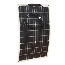 30w Solar Panel 7m Cable 10a LCD Dual USB Charger Controller for 12v Battery