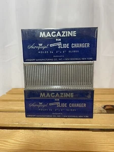 Vintage 3 New/Old Stock Airequipt Automatic Slide Magazines for 2" x 2" Slides - Picture 1 of 8