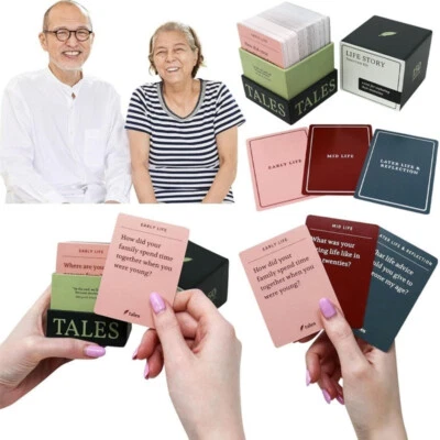 150Pcs Life Story Interview Kit Cards Know Parents Grandparents Family Fun Game
