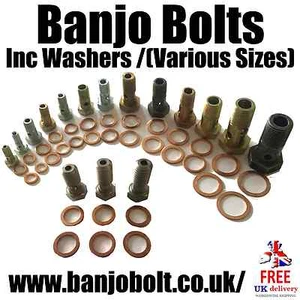 Banjo Bolt - Standard Steel High-Pressure Banjo Bolt (Various Sizes) - Picture 1 of 6