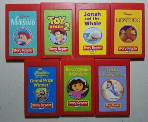 Story Reader Cartridges Lot Of 7 Little Mermaid Lion King SpongeBob SquarePants - Picture 1 of 1
