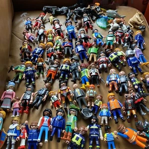 Bins lotto figurine Playmobil vintage x 65 più cavalli drago catapulta - Foto 1 di 19